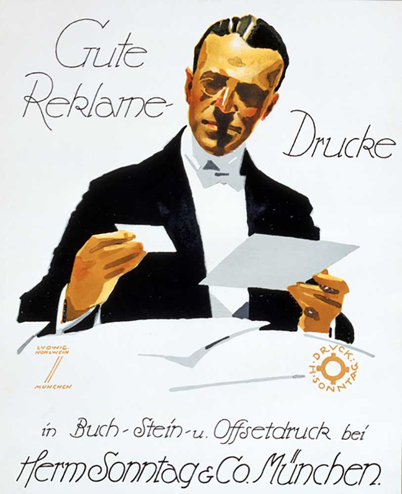 Gute Reklame Druke, 1927 from Ludwig Hohlwein