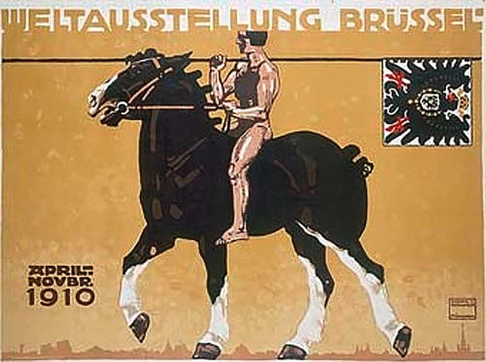 Plakat für die Weltausstellung Brüssel from Ludwig Hohlwein