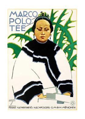 Plakatwerbung Marco Polo Tea, um 1926