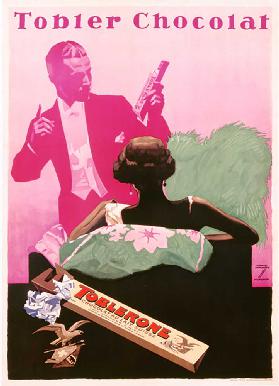 Werbung für Tobler Schokolade, um 1930