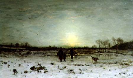 Winter Landscape at Sunset from Ludwig Munthe