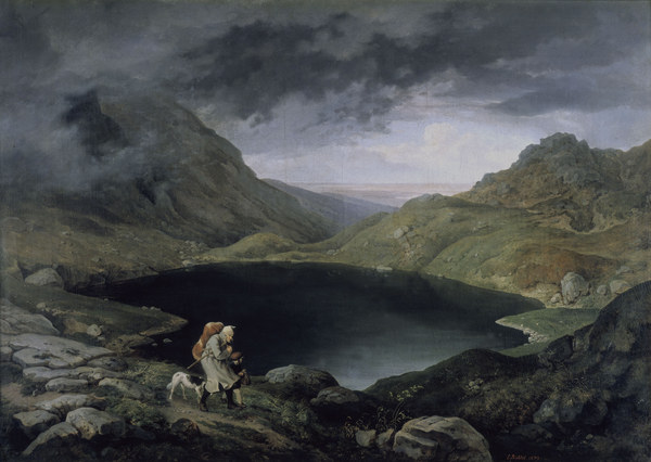 L.Richter, Lake in Riesengebirge /1839 from Ludwig Richter