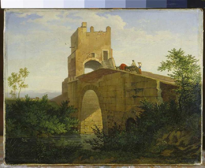 Ponte Salaro bei Rom. from Ludwig Richter
