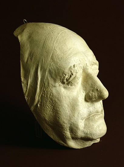 Goethe''s Mask, 1807 (plaster) from Ludwig Weisser