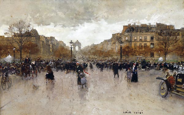 Auf den Champs Elysées, Paris. from Luigi Loir