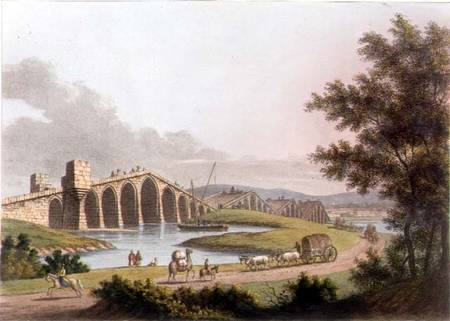 Ponte Grande in Romania, plate 10 from 'Views in the Ottoman Dominions', pub. by R. Bowyer from Luigi Mayer