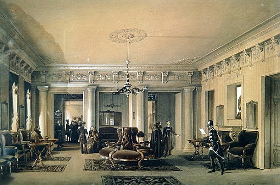 The Waiting Room of the Stagecoach Station in St. Petersburg from Luigi (Ludwig Osipovich) Premazzi