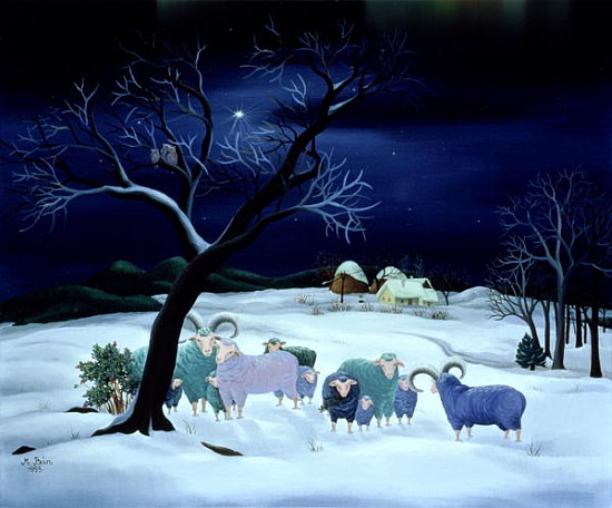 Silent Night, Holy Night, 1995 (oil on canvas)  from Magdolna  Ban