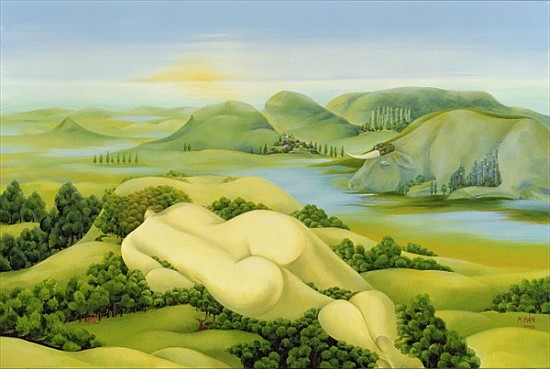 The Legend of Balaton, 2003 (oil on canvas)  from Magdolna  Ban