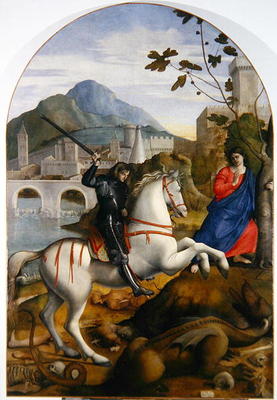 St. George and the Princess (oil on canvas) from Marco Basaiti