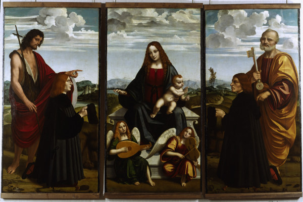 Marco d Oggiono, Crespi-Triptychon     . from Marco D'Oggiono