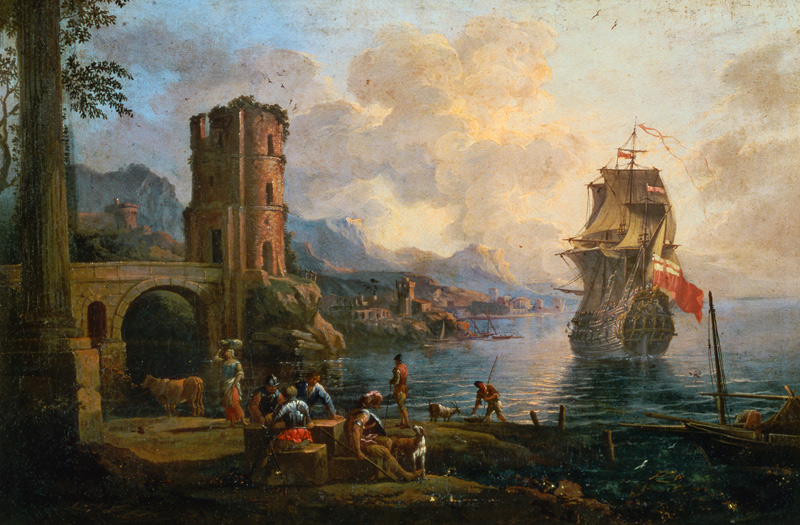 Seascape with figures from Marco Ricci