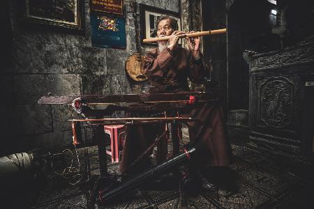 Flötenspiel in Nordvietnam