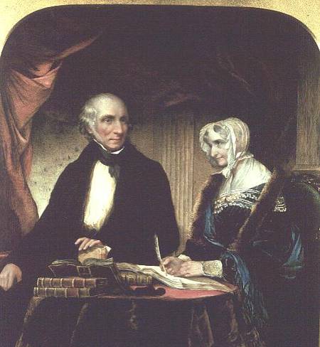 Portrait of William and Mary Wordsworth from Margaret Gillies
