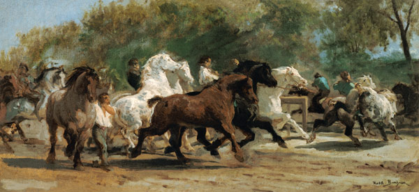 Study for the Horsemarket from Maria-Rosa Bonheur