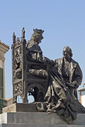 Monument to the Sante Fe Agreement between Isabel of Castile
