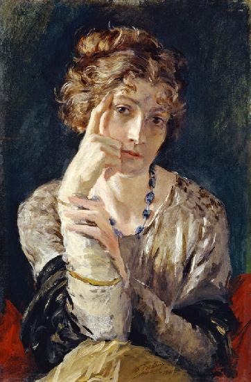 Porträt von Henriette, Künstlers Frau