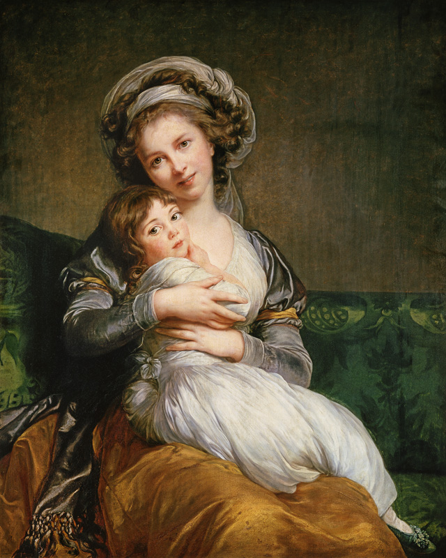 Bildnis der Künstlerin mit ihrer Tochter from Marie Elisabeth-Louise Vigée-Lebrun