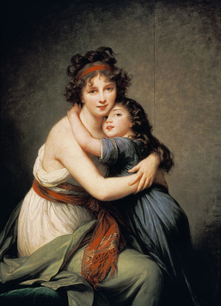 Die Künstlerin mit ihrer Tochter from Marie Elisabeth-Louise Vigée-Lebrun