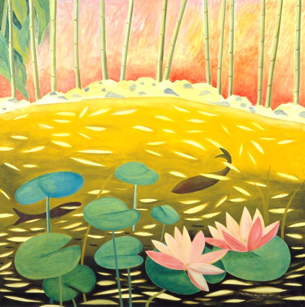 Water Lily Pond III, 1994 (oil on canvas)  from Marie  Hugo
