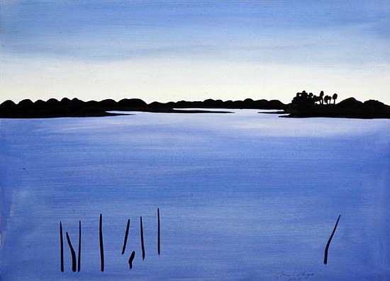 Pinede du Grand Radeau, 1987 (gouache on paper)  from Marie  Hugo