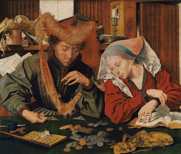 Der Geldwechsler und seine Frau from Marinus Claeszon van Reymerswaele