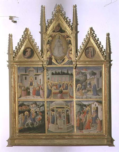 Scenes from the Life of Christ and of the Virgin, polyptych from Mariotto  di Cristofano