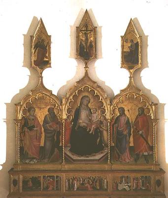 Madonna and Child with Saints (tempera on panel) from Mariotto  di Nardo