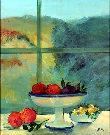 Interior with Window and Bowl (oil & acrylic on canvas)  from Marisa  Leon