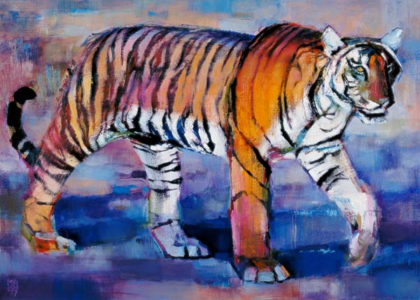 Tigress, Khana, India, 1999 (oil on canvas)  from Mark  Adlington