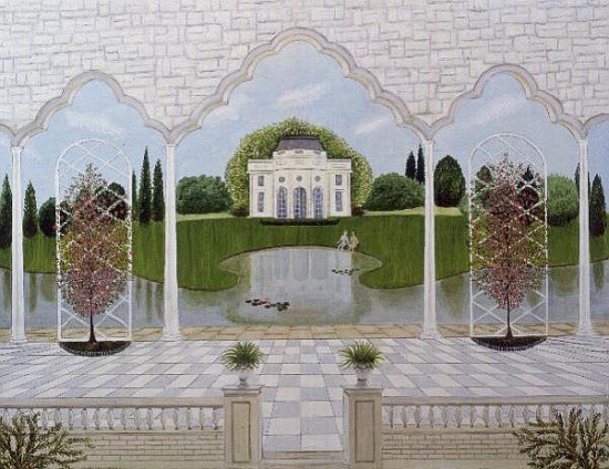 Le Chateau Rose, 1993 (oil on board)  from Mark  Baring