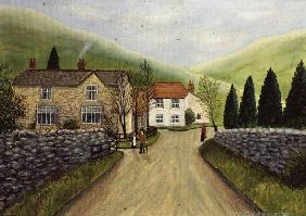 A Country Lane with Stone Walls, 1987 
