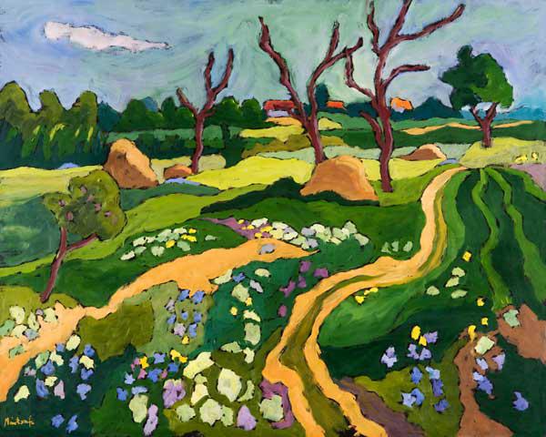 Blooming Erpart, 2006 (oil on board) 