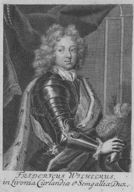 Portrait of Frederick William Kettler (1692-1711), Duke of Courland and Semigallia from Martin Bernigeroth