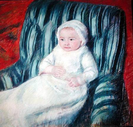 Child on a Sofa, Miss Lucie Berard stel on from Mary Cassatt