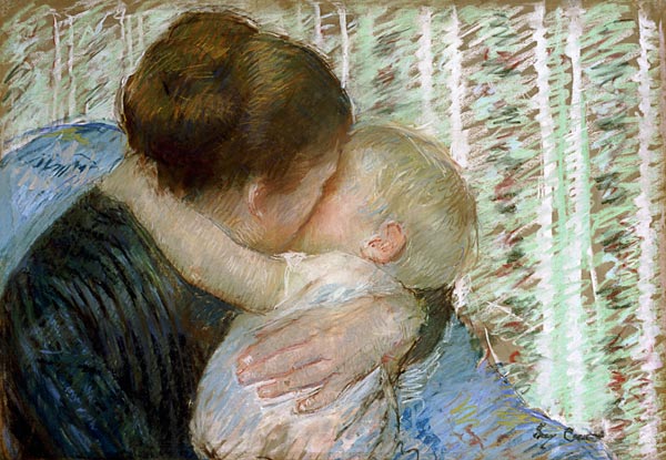 Der Gute-Nacht-Kuss. from Mary Cassatt