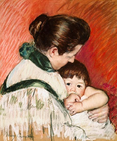 Mutter und Kind (Thomas, der Daumenlutscher) from Mary Cassatt
