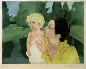 Cassatt / Woman Playing with a Child