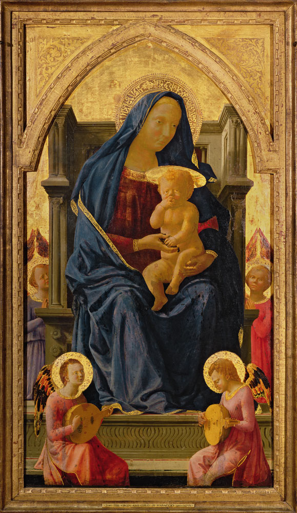 Virgin and Child, 1426 (tempera on panel) (see 199298 for detail) from Masaccio