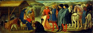 Die Anbetung der Könige (von einer Altarpredella) from Masaccio
