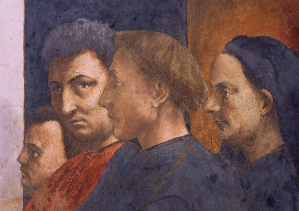 St.Peter in Cathedra, Detail from Masaccio