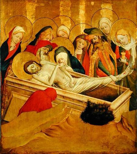 The Entombment, panel from the St. Thomas Altar from St. John's Church, Hamburg from Master Francke