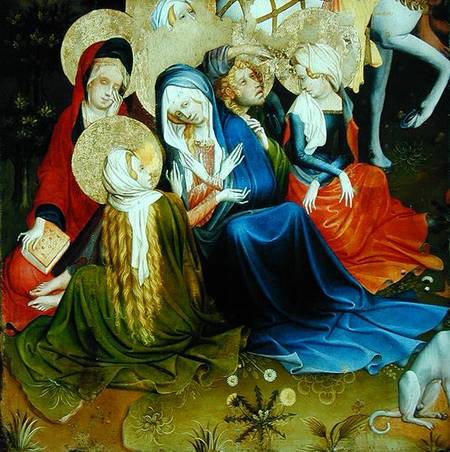 Group of Women at the Crucifixion, panel from the St. Thomas Altar from St. John's Church, Hamburg from Master Francke