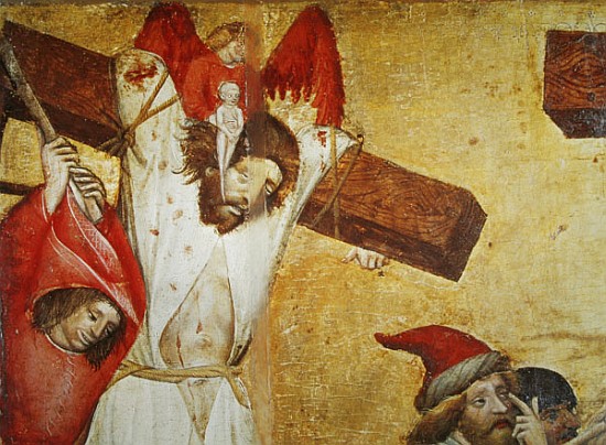 The Crucifixion, c.1420 (detail) (tempera on wood) from Master of Raigern