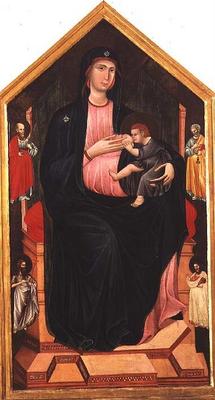 Madonna and Child with Saints (tempera on panel) from Master of San Gaggio