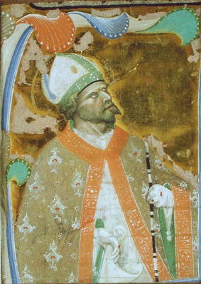 A Bishop Saint (vellum) from Master of San Michele of Murano