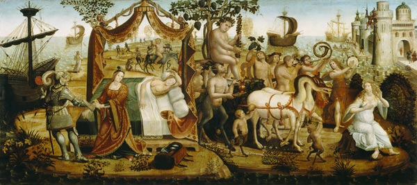 Ariadne in Naxos, from the Story of Theseus from Master of the Campana Cassoni