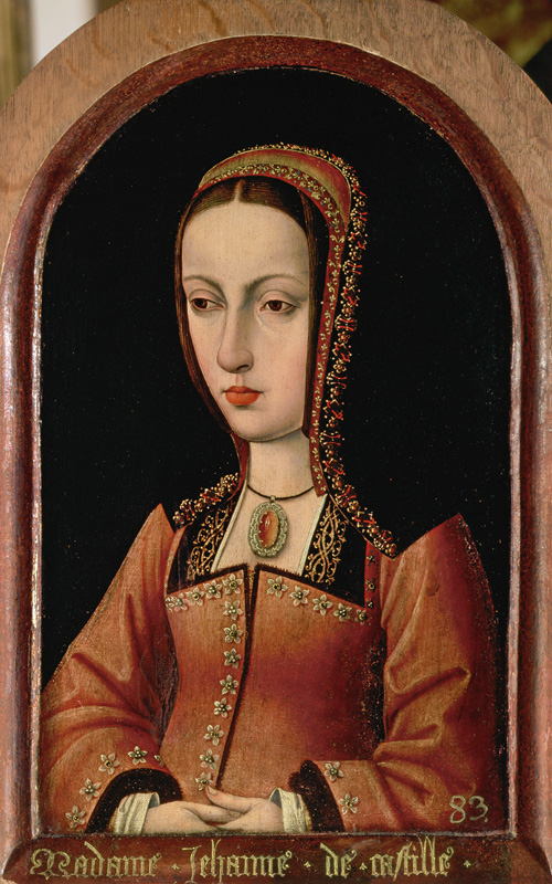 Joanna or Juana `The Mad' of Castile (1479-1555) daughter of Ferdinand II of Aragon (1452-1516) and from Master of the Legend of St. Madeleine