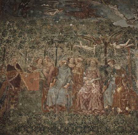 Courtly ladies at an open-air concert (fresco) from Master of the Triumph of Death