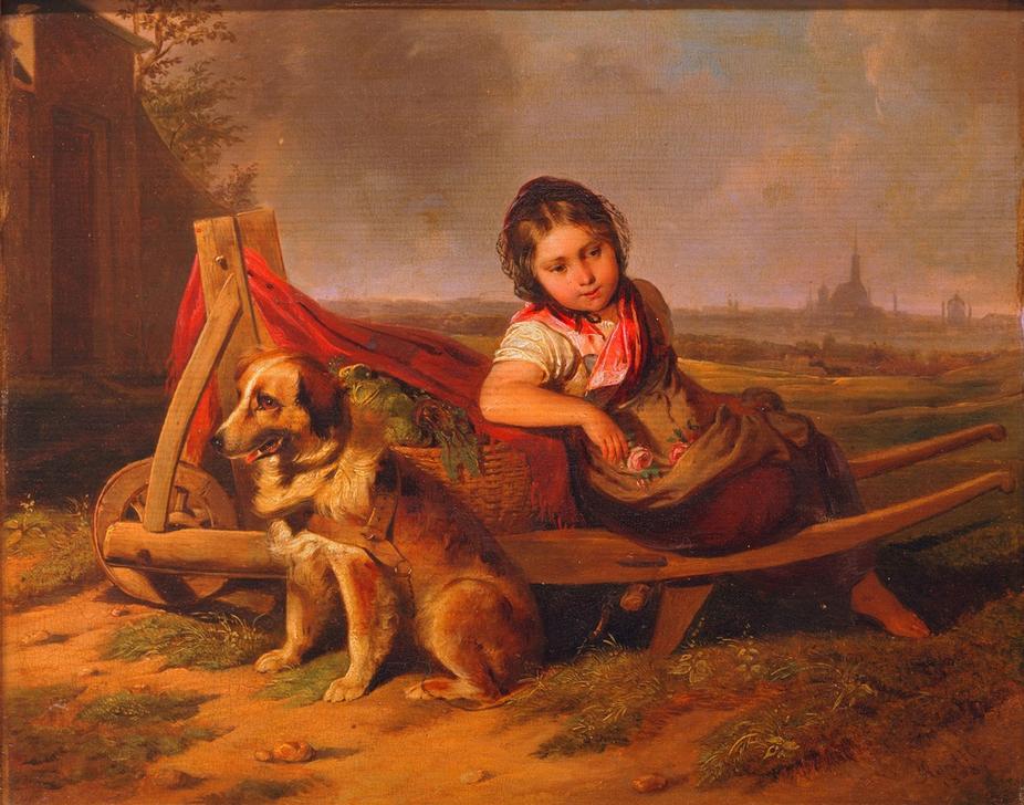 Mädchen mit Hund vor Wien from Mathias Ranftl